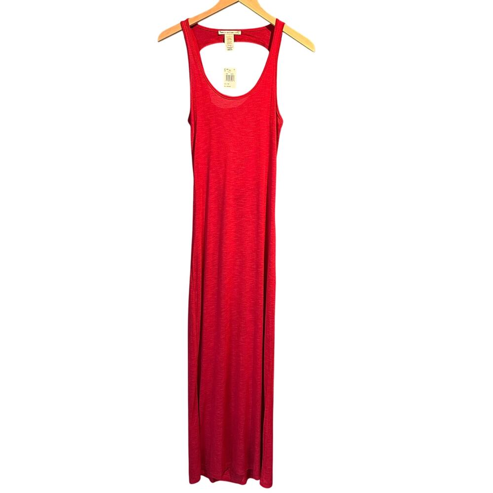 NWT Made 4 me 2look amazing medium Maxi Dress open back deep red Coastal Cowgirl